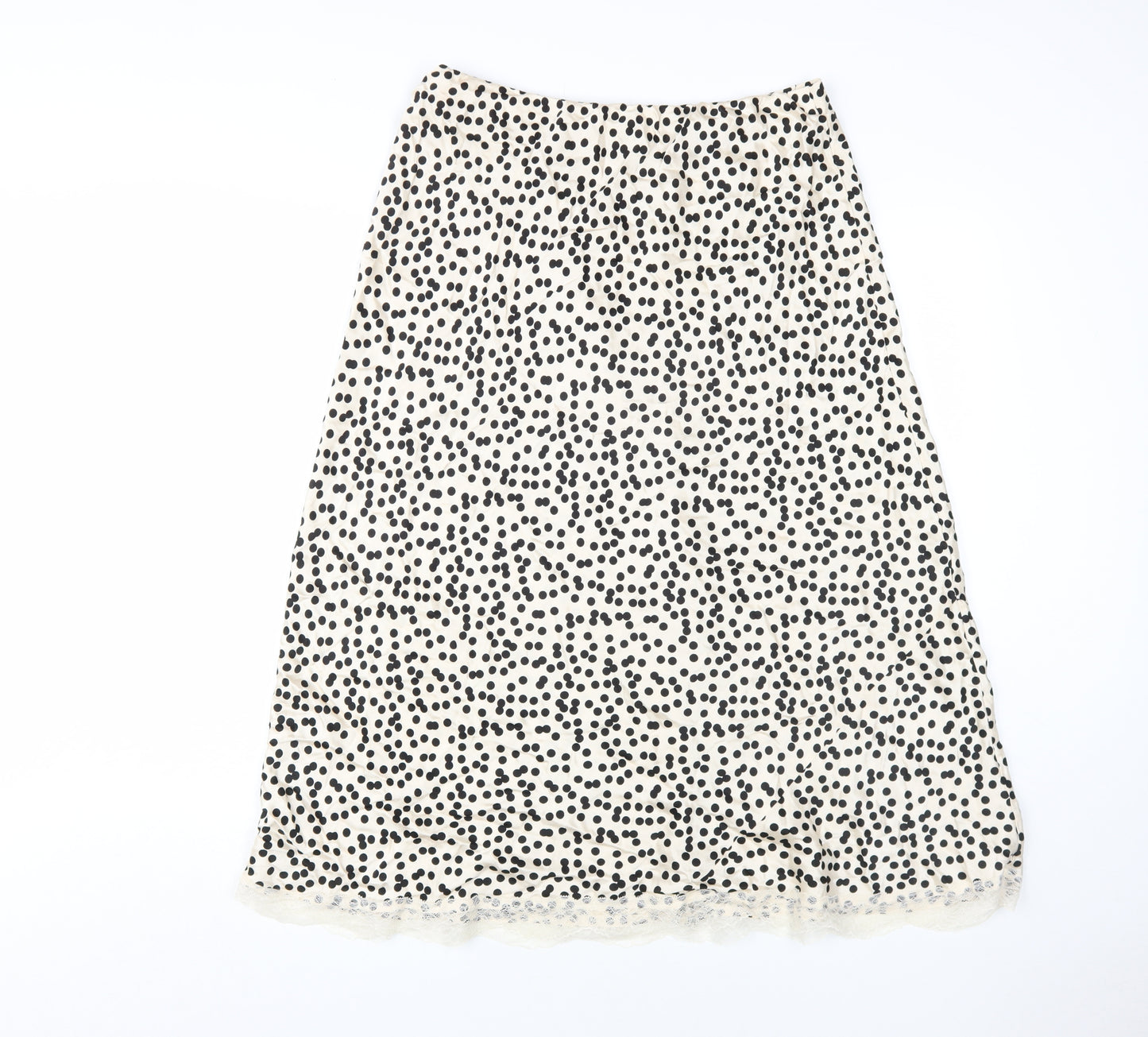 Marks and Spencer Women's Black Polka Dot Midi Skirt