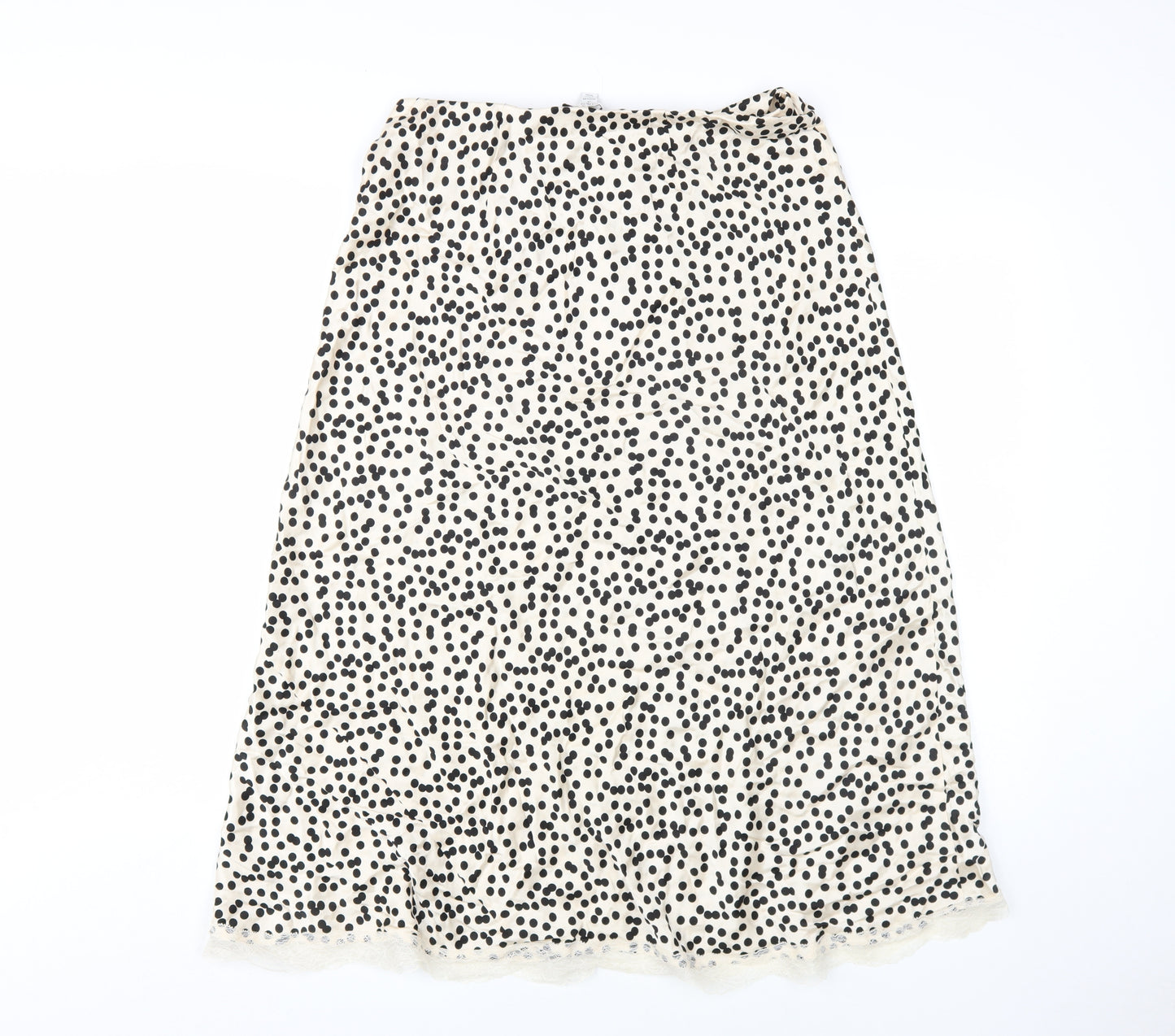 Marks and Spencer Women's Black Polka Dot Midi Skirt