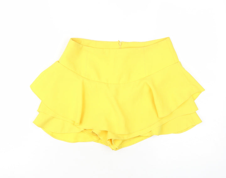 Zara Women's Yellow Tulip Skort, Size S, Casual Spring