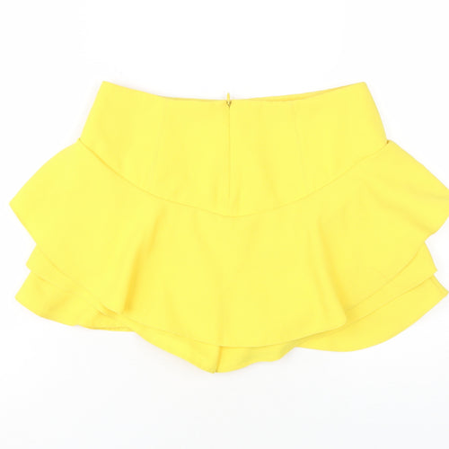 Zara Women's Yellow Tulip Skort, Size S, Casual Spring