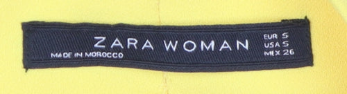 Zara Women's Yellow Tulip Skort, Size S, Casual Spring