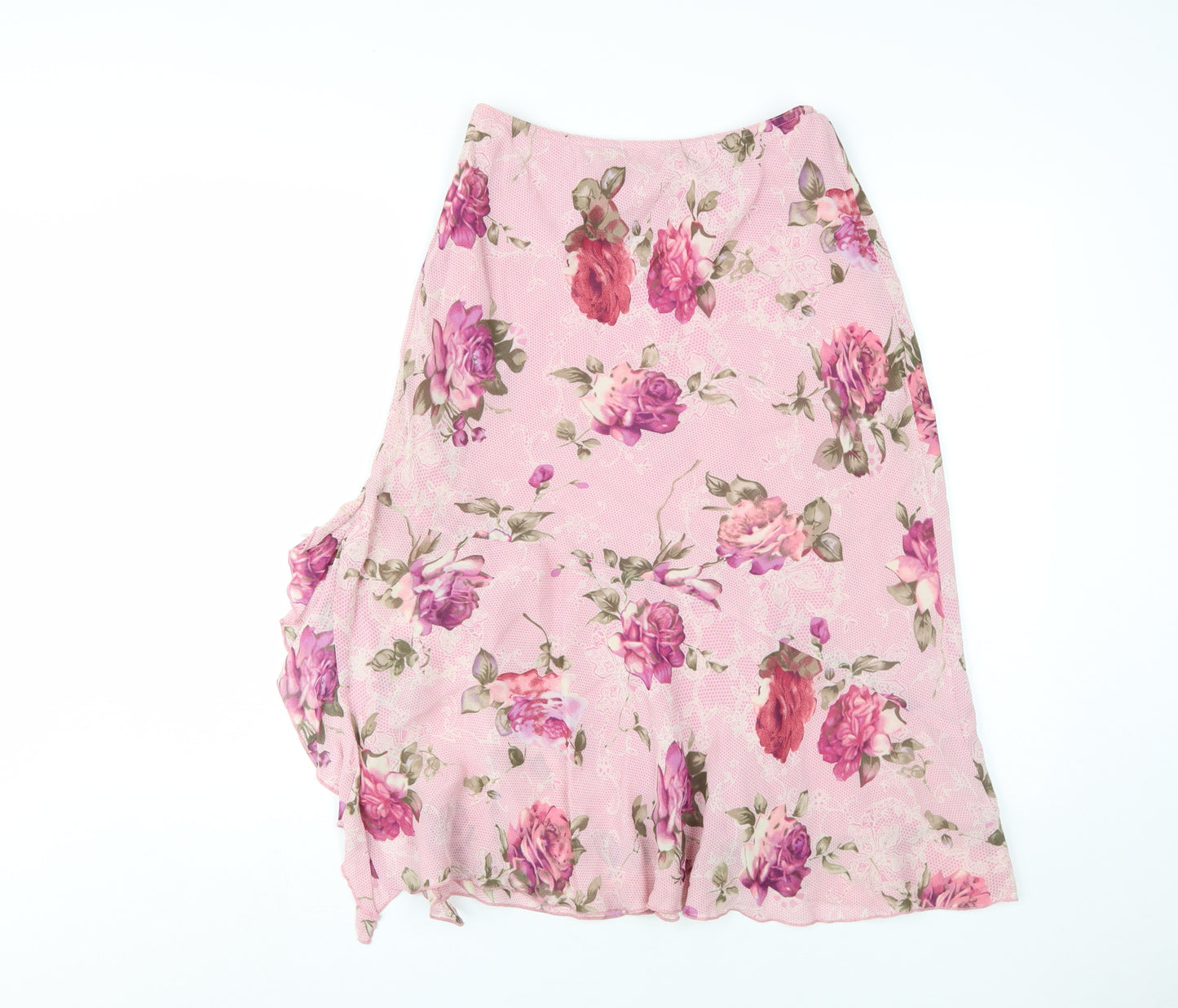 Per Una Women's Pink Floral Skirt, Size 10, Excellent Condition