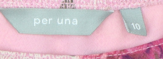 Per Una Women's Pink Floral Skirt, Size 10, Excellent Condition