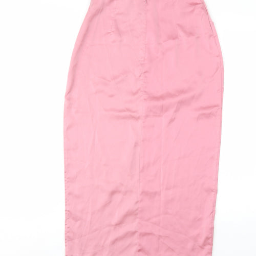 Club L Women's Pink Pencil Midi Skirt Size 8