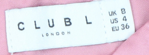Club L Women's Pink Pencil Midi Skirt Size 8