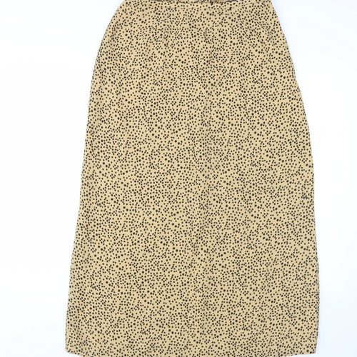 Kathie Lee Collection Women's Beige Animal Print Skirt L