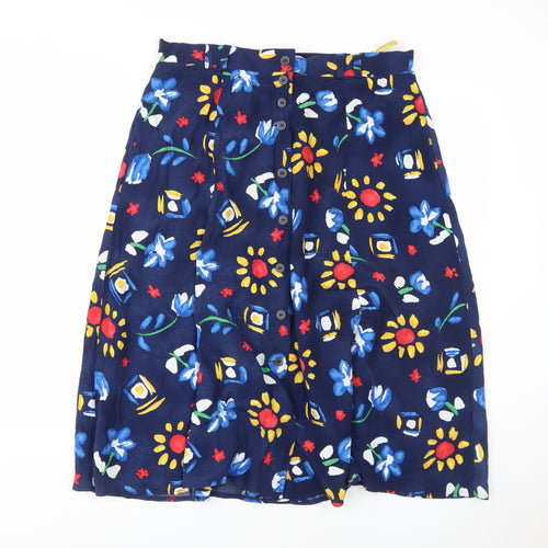 Crf Women’s Multicoloured Midi A-Line Skirt, Size 16