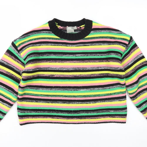 ASOS Women's Multicoloured Striped Pullover Size 8