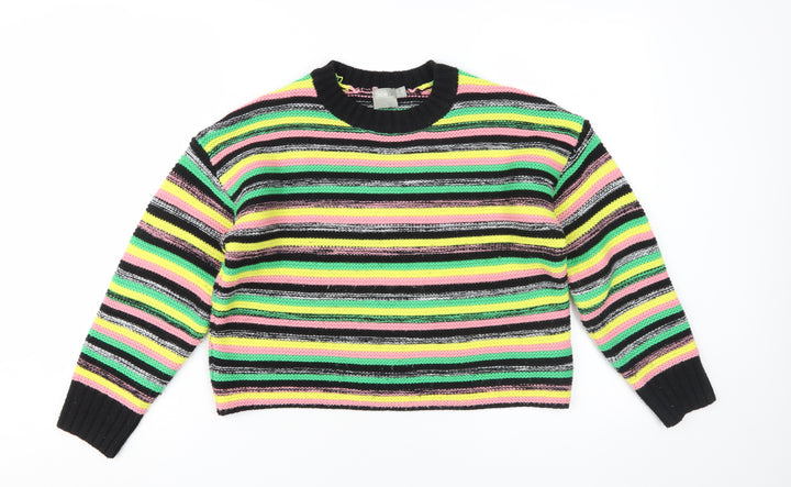 ASOS Women's Multicoloured Striped Pullover Size 8