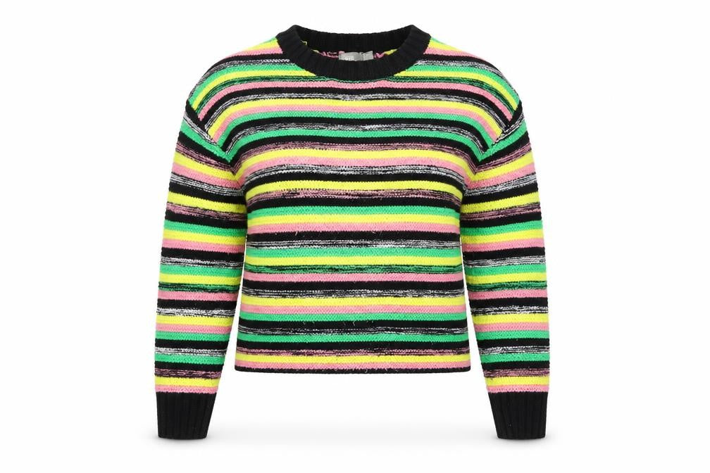 Front view of ASOS Women's Multicoloured Striped Pullover, size 8