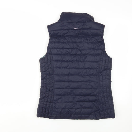 Joules Women's Blue Puffer Waistcoat - Size 12