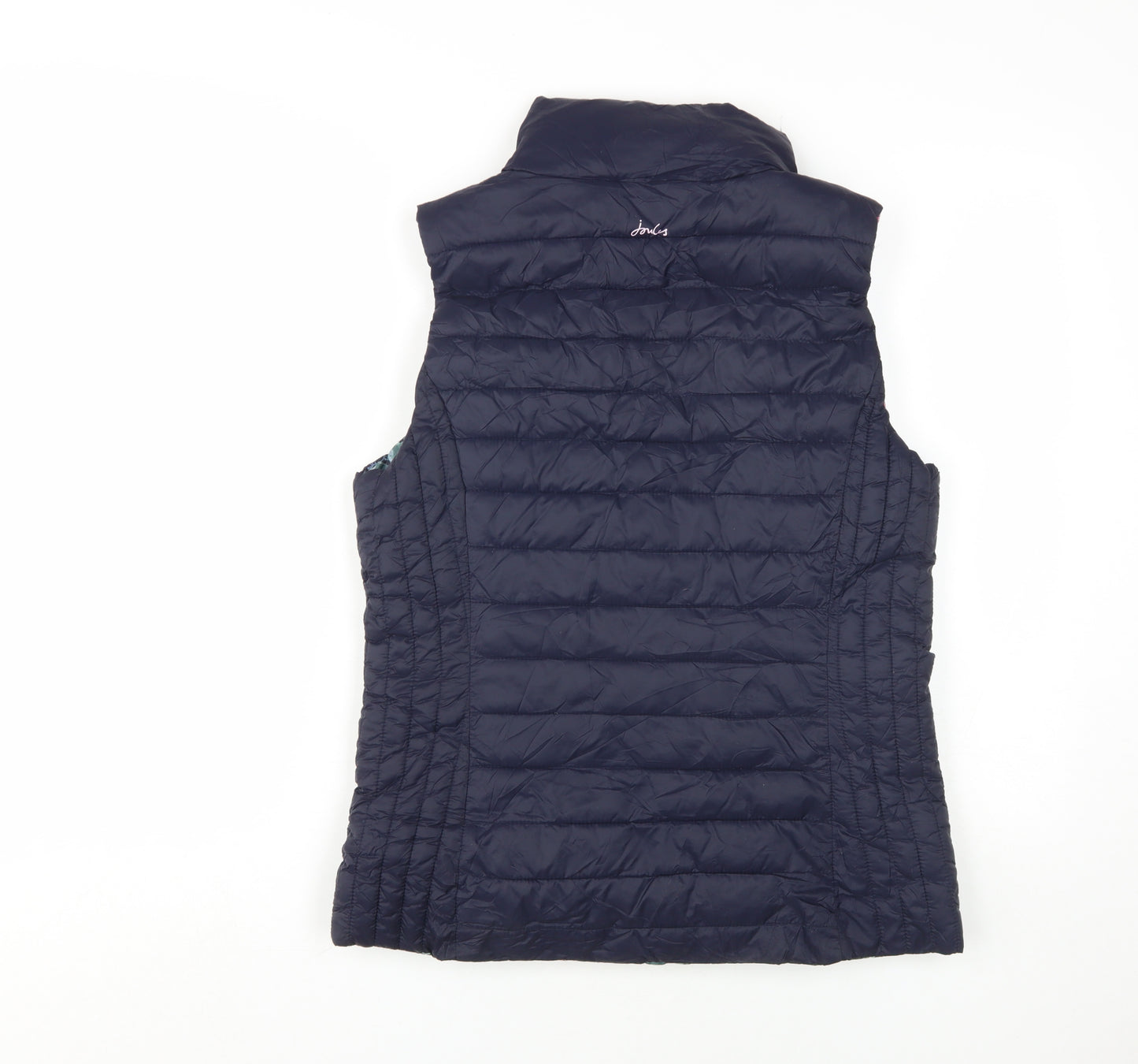 Joules Women's Blue Puffer Waistcoat - Size 12