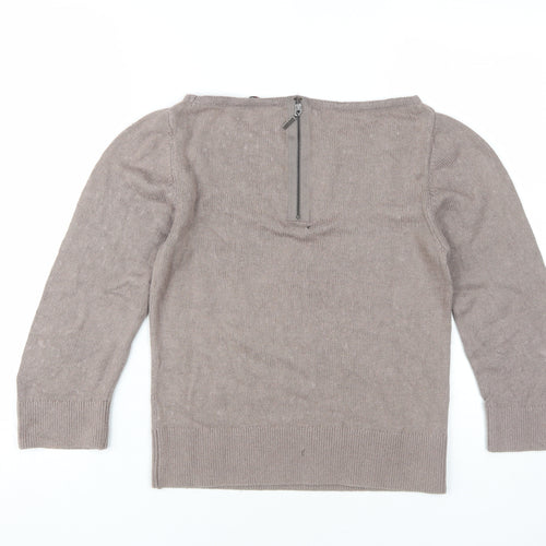 J by Jasper Conran Beige Women’s Pullover Jumper Size 12