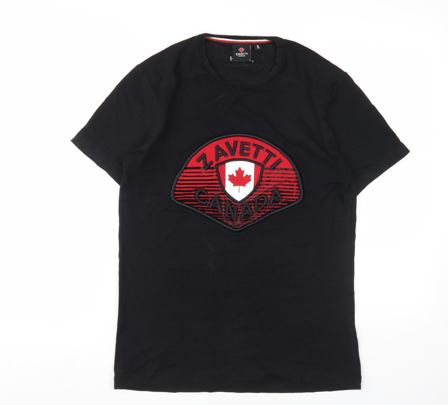 Alessandro Zavetti Men's Black Graphic S T-Shirt