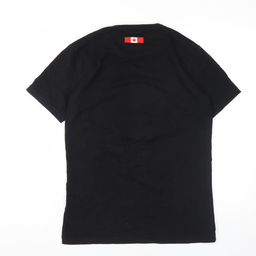 Alessandro Zavetti Men's Black Graphic S T-Shirt