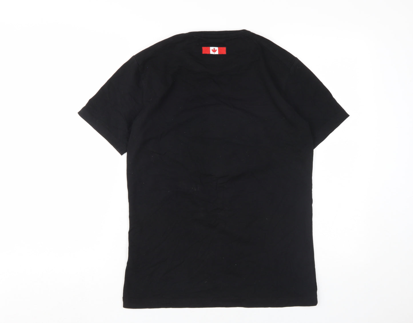 Alessandro Zavetti Men's Black Graphic S T-Shirt