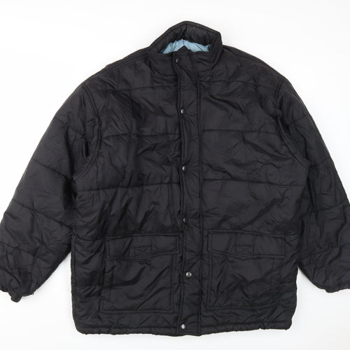 Iron Hammer Men's Black Puffer Jacket L