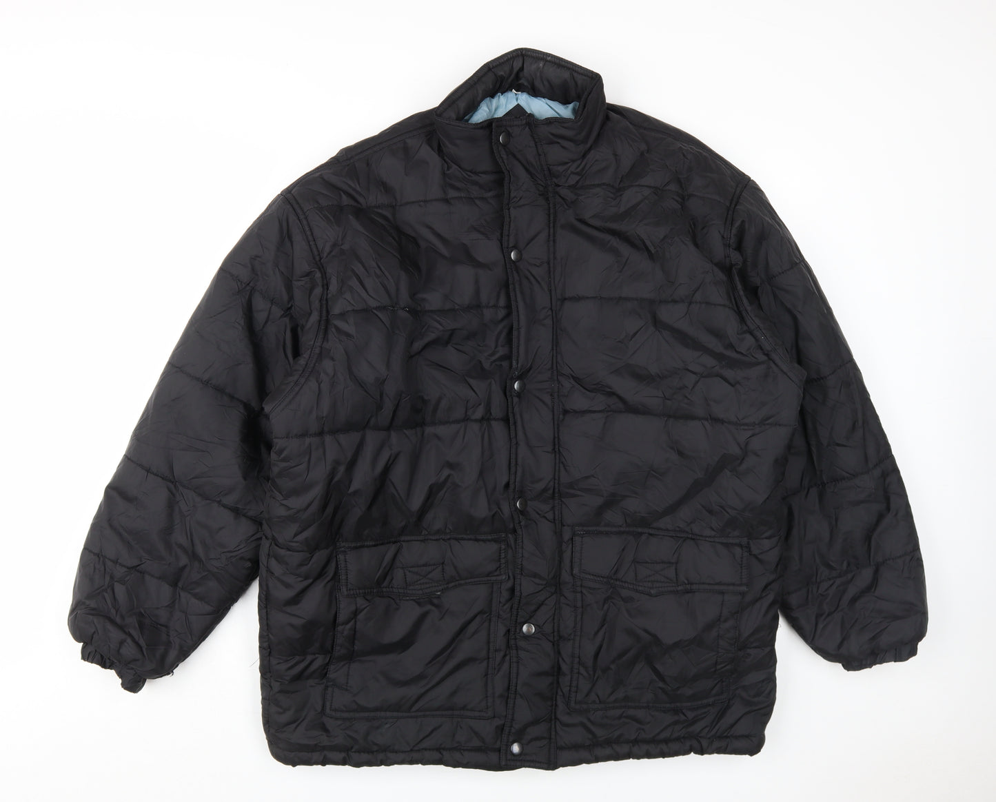 Iron Hammer Men's Black Puffer Jacket L
