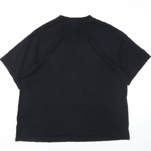 H&M Black Unisex Cotton Music T-Shirt M