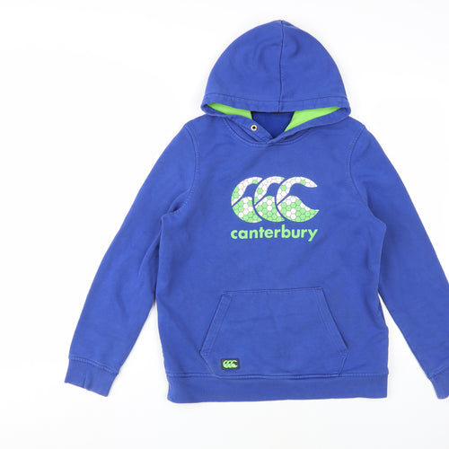 Canterbury Boys Blue Pullover Hoodie Age 14 - Casual
