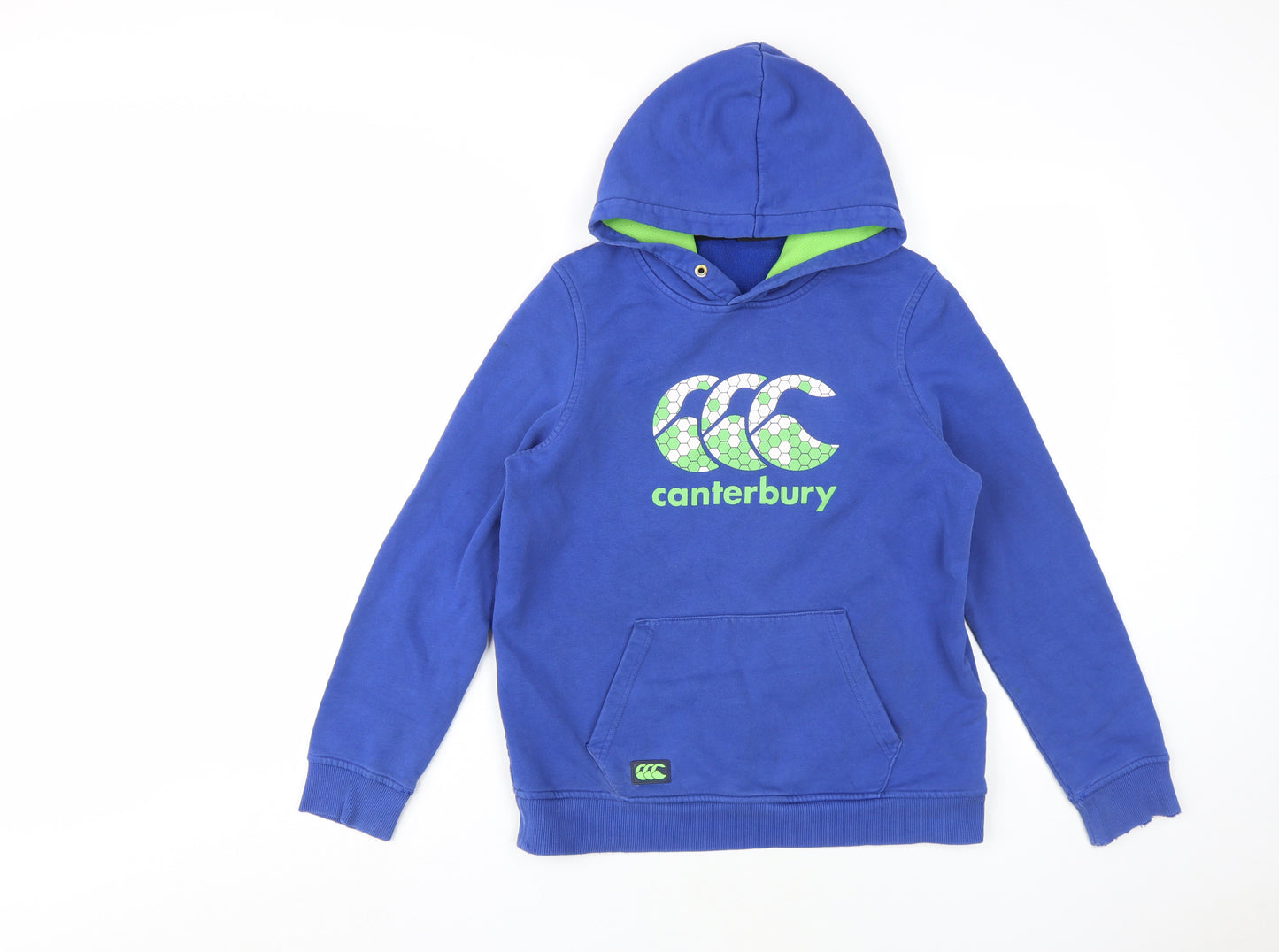 Canterbury Boys Blue Pullover Hoodie Age 14 - Casual