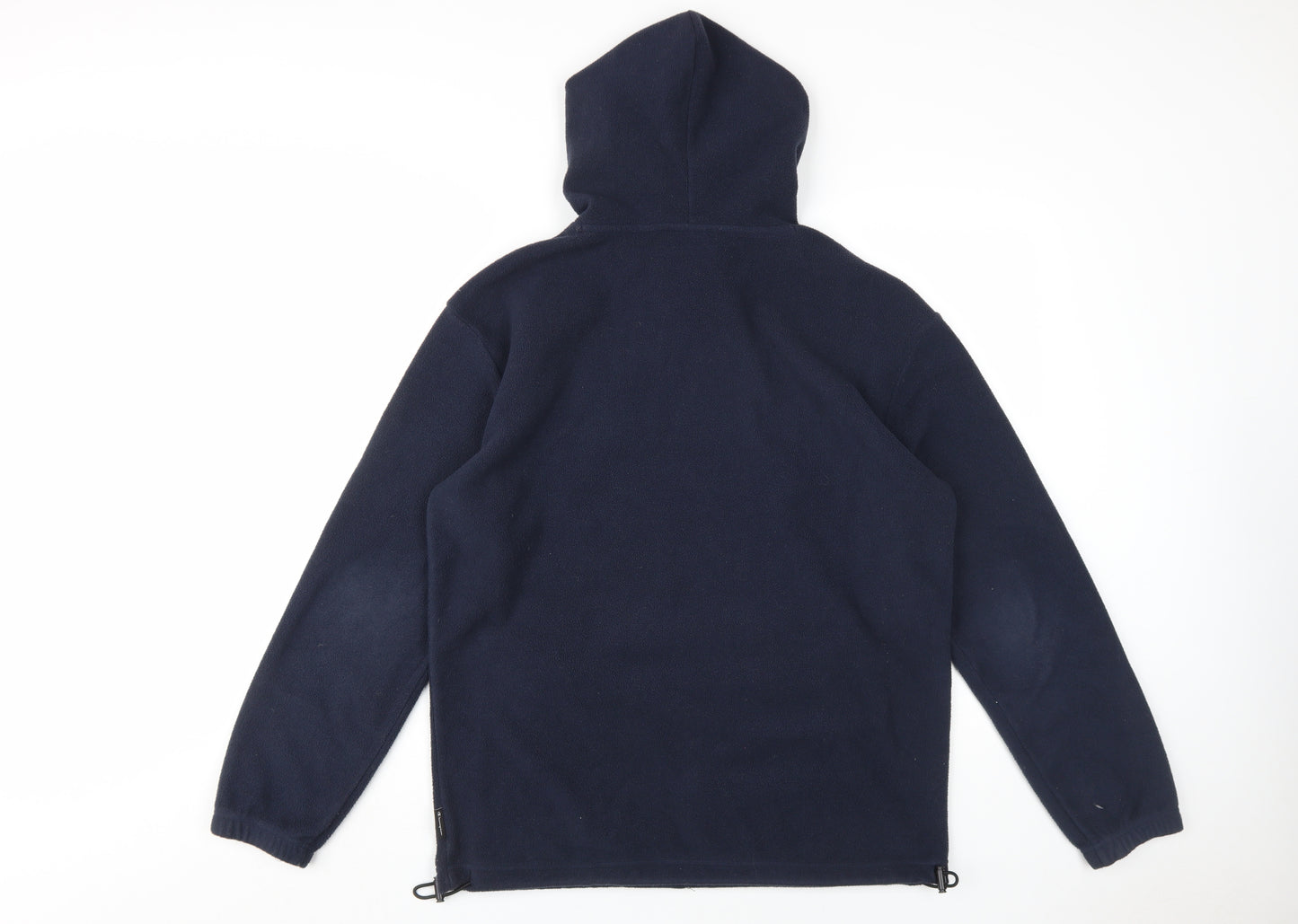 Champion Men's Blue Pullover Hoodie with Logo - Size S