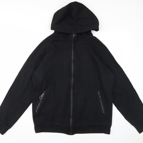 Nike Men's Black Full Zip Hoodie - Regular Fit 2XL