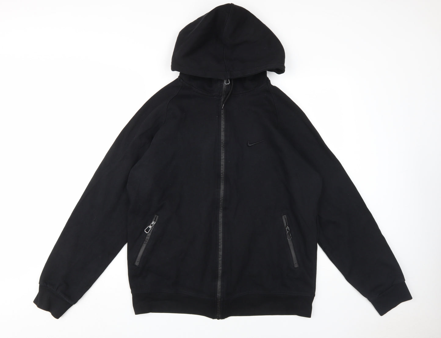 Nike Men's Black Full Zip Hoodie - Regular Fit 2XL