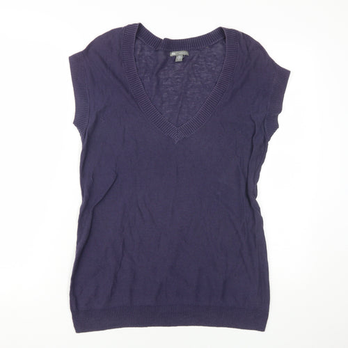 Gap Women's Purple Linen Knit Sleeveless Vest S