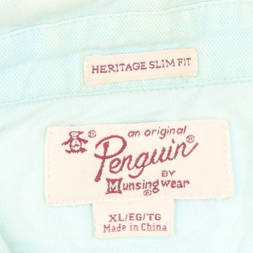 Penguin Men’s Blue Slim Fit Polo XL