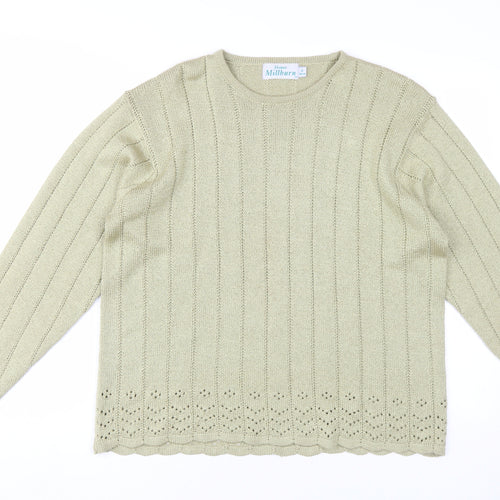 Honor Millburn Women's Beige L Knit Pullover Jumper