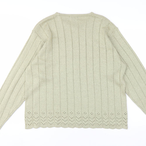 Honor Millburn Women's Beige L Knit Pullover Jumper