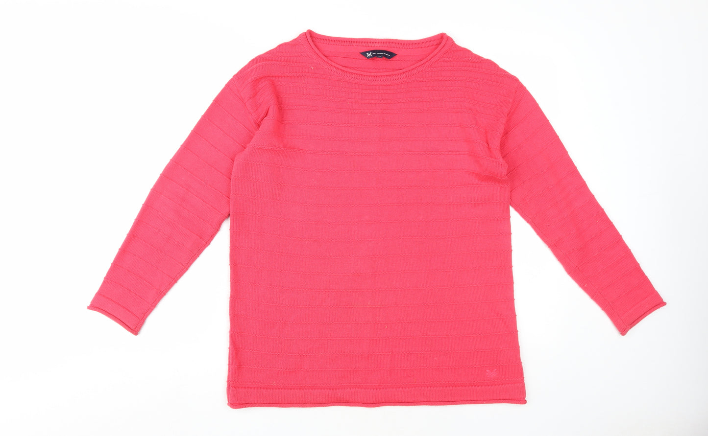 Crew Clothing Company Women's Red Knit Pullover, Size 14