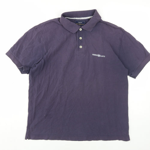 Henri Lloyd Men's Purple Polo M