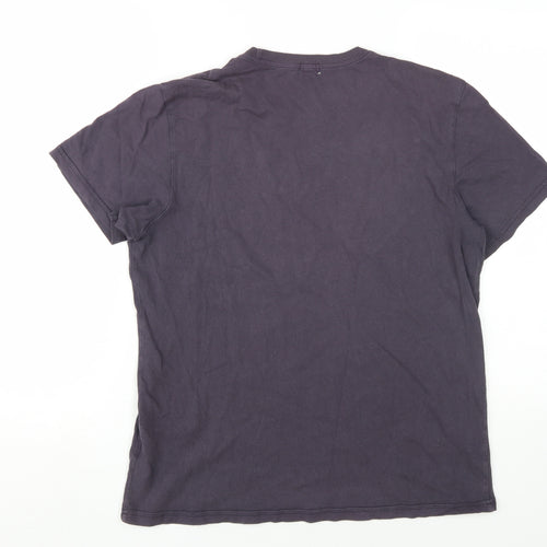 Paul Smith Men's Black Cotton T-Shirt, Medium, Regular Fit