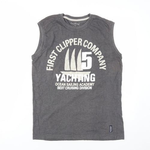 Anything Grey Tank Top Unisex Adults Large Nautical Style