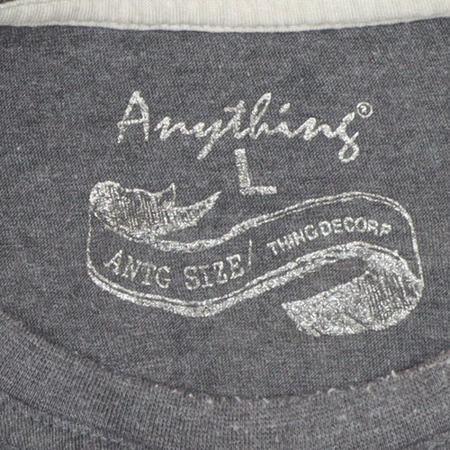 Anything Grey Tank Top Unisex Adults Large Nautical Style