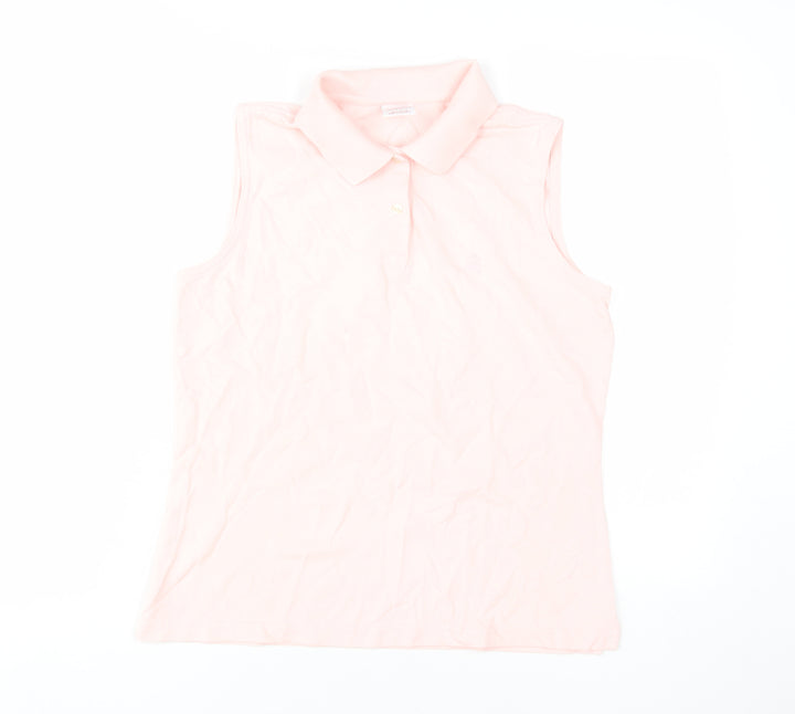 Brooks Brothers Pink Sleeveless Polo for Women Size M