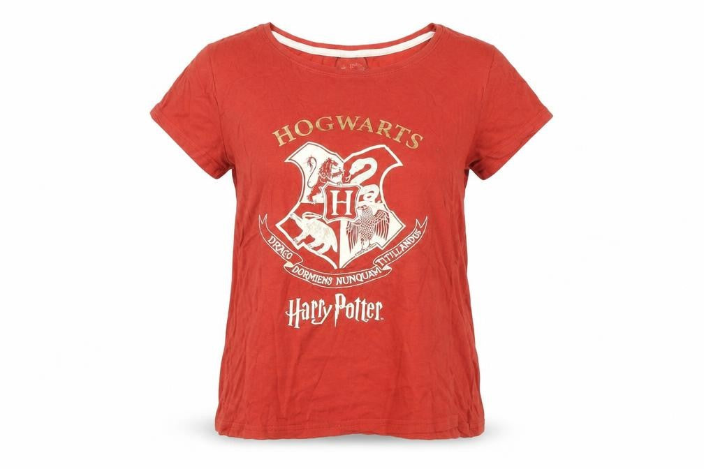 Harry Potter Women's Red Hogwarts T-Shirt Size 12-14