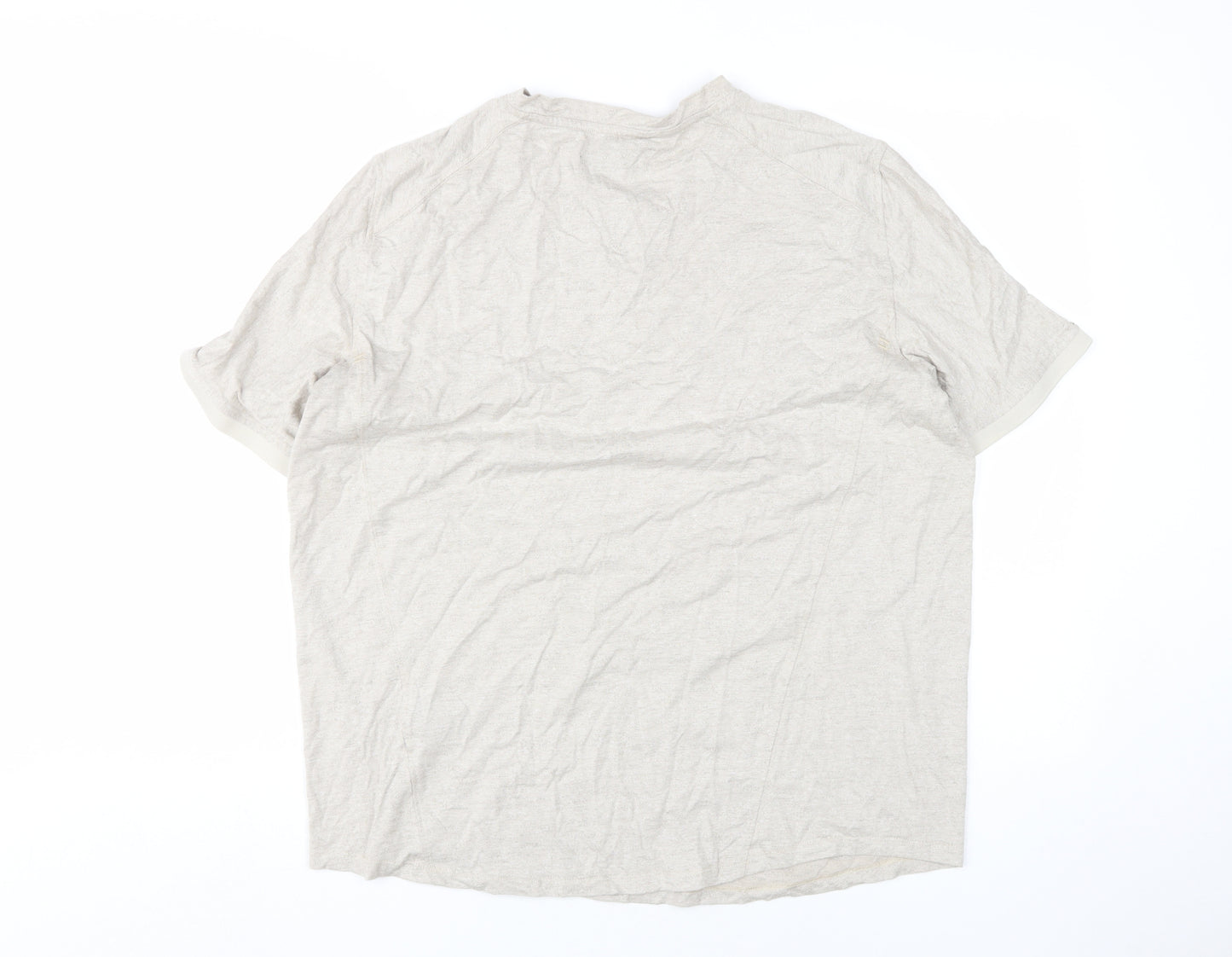 Kenneth Cole Men's Beige Henley T-Shirt L