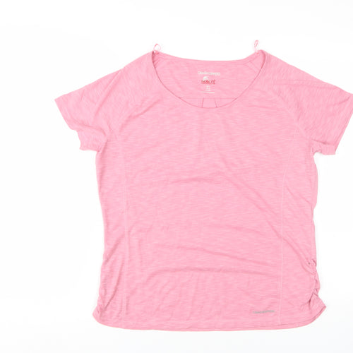 Craghoppers Women's Pink T-Shirt, Size 12, Moisture Wicking