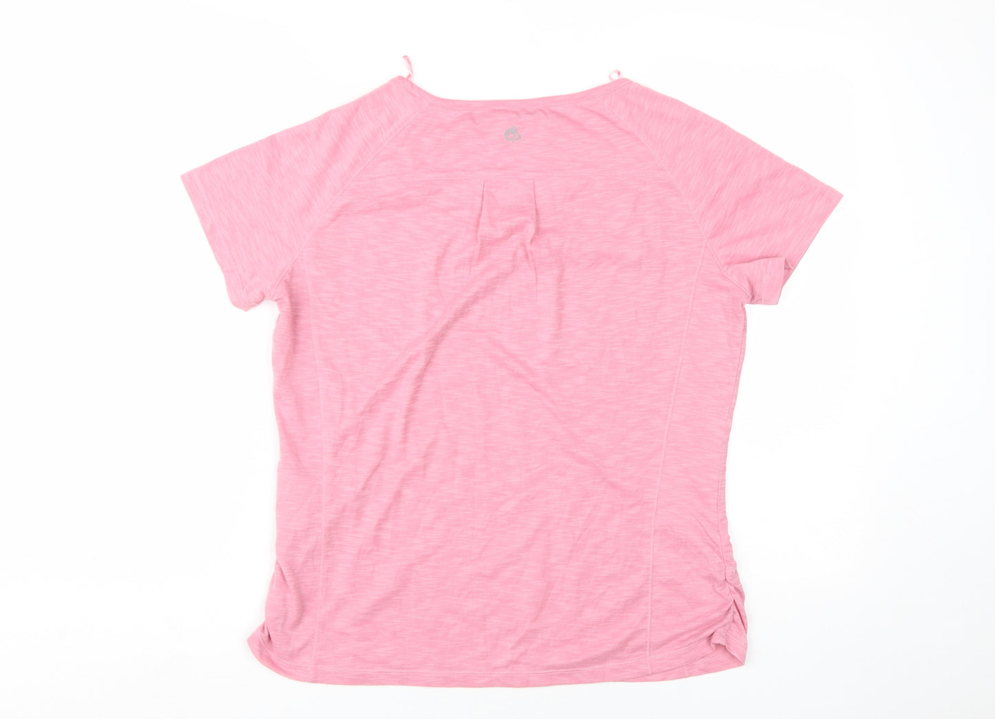 Craghoppers Women's Pink T-Shirt, Size 12, Moisture Wicking