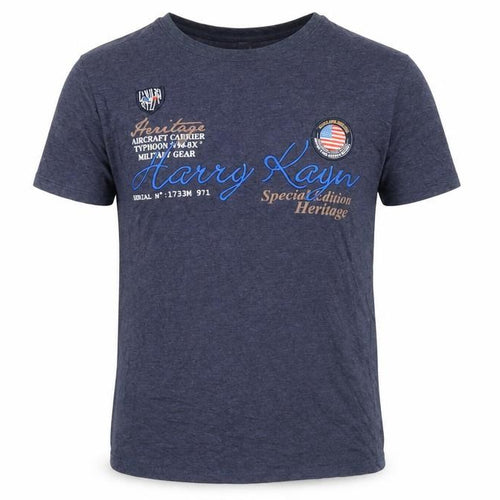 Harry Kayan Men's Blue Graphic Print T-Shirt Size 16