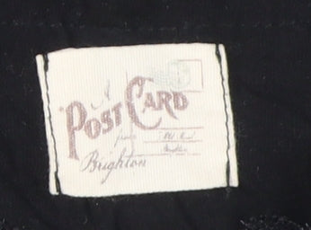 Post Card Women Black Sleeveless Basic Top