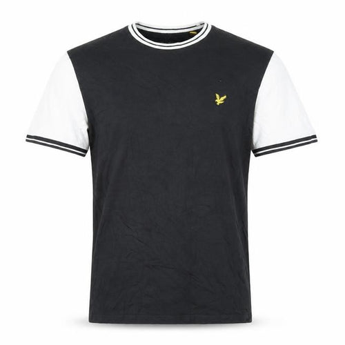 Lyle & Scott Men's Black Crew Neck T-Shirt, Size S, Cotton