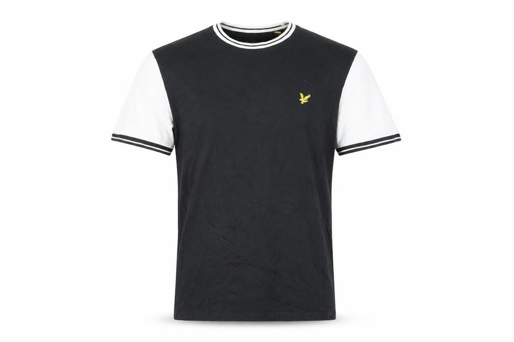 Lyle & Scott Men's Black Crew Neck T-Shirt, Size S, Cotton