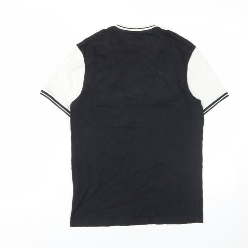 Lyle & Scott Men's Black Crew Neck T-Shirt, Size S, Cotton