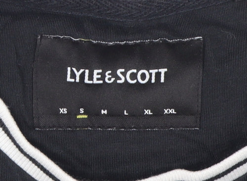 Lyle & Scott Men's Black Crew Neck T-Shirt, Size S, Cotton