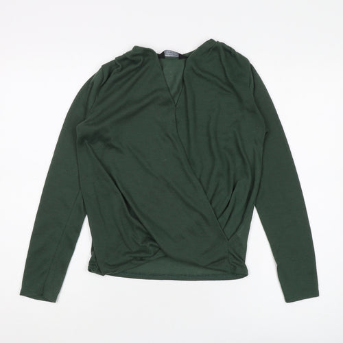 Dorothy Perkins Women's Green V-Neck Pullover Jumper Size 10