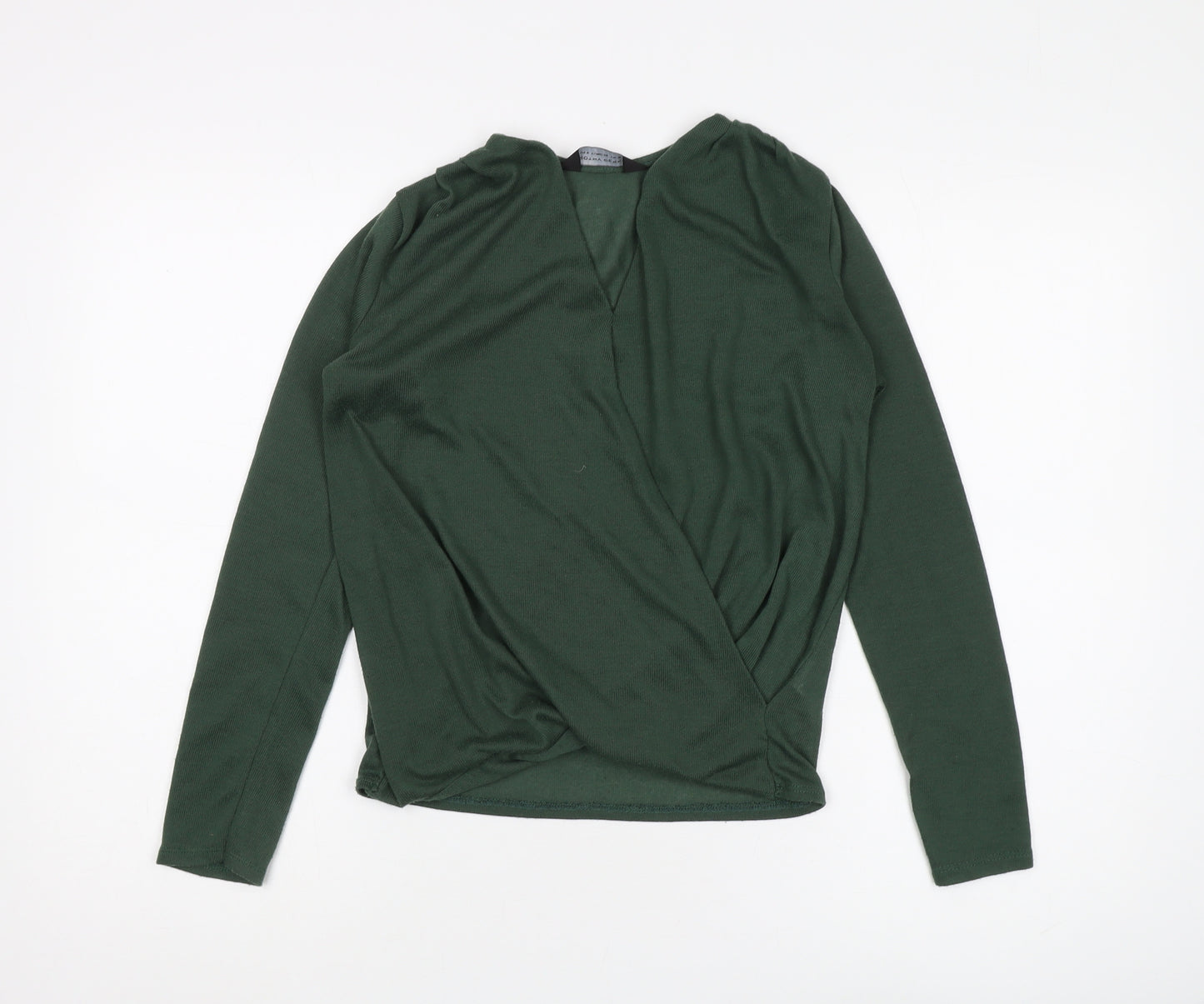 Dorothy Perkins Women's Green V-Neck Pullover Jumper Size 10